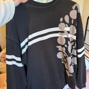 FP Movement by Free People Black and Cream Sweatshirt